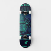Cybersecurity Ethische Hacker Codeer Tech Professi Skateboard (Voorkant)