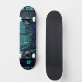 Cybersecurity Ethische Hacker Codeer Tech Professi Skateboard (Voorkant)