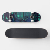 Cybersecurity Ethische Hacker Codeer Tech Professi Skateboard (Horizontaal)