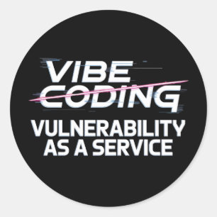 Cybersecurity hacker netwerkbeveiliging ronde sticker
