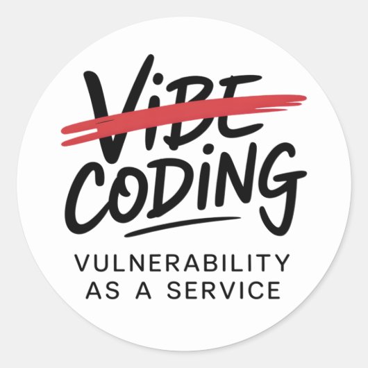 Cybersecurity hacker network security ronde sticker (Voorkant)