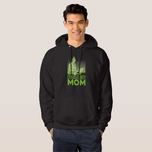 Cybersecurity Moeder Software Engineer Programmere Hoodie (Voorkant volledig)