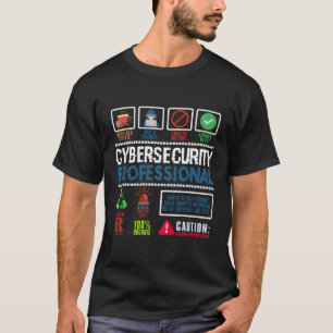 Cybersecurity-professional is geen hacker t-shirt