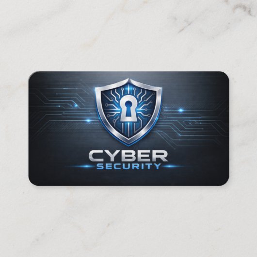 Cybersecurity Service Technician QR Code Visitekaartje (Voorkant)