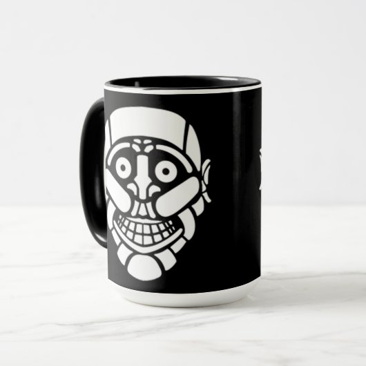 Cybersmily Cyborg Logo Mug Noir (Devant gauche)