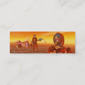 CYBORG ARES IN DESERT OF HYPERION Science Fiction Mini Visitekaartje (Achterkant)