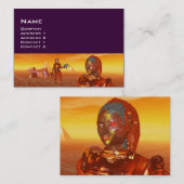 CYBORG ARES IN DESERT OF HYPERION Science Fiction Visitekaartje (Voorkant / Achterkant)