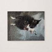 Cyborg Border Collie Legpuzzel (Horizontaal)