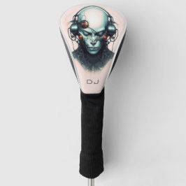 Cyborg Cyberpunk DJ monogram Golfheadcover