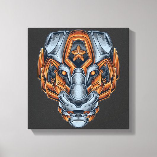 Cyborg Evolutie Canvas Afdruk (Voorkant)