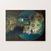 Cyborg Femme Imaginaire Sci-Fi Art Jigsaw Puzzle (Horizontal)