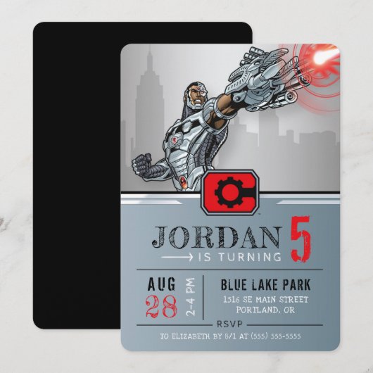 Cyborg | Fijne verjaardag Kaart (Voorkant / Achterkant)