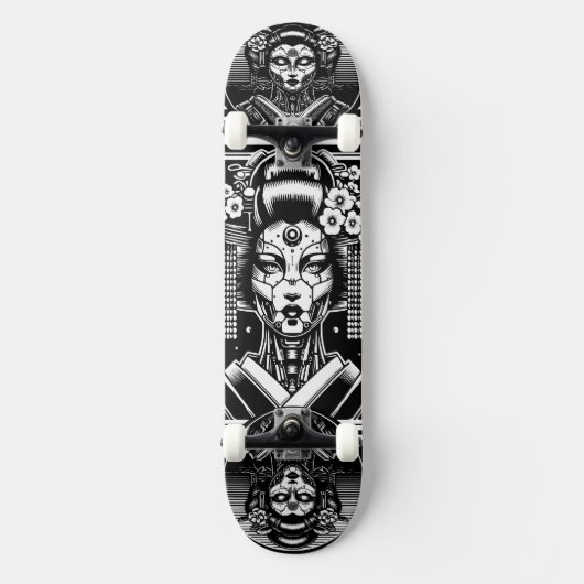 Cyborg Geisha Skateboard (Voorkant)
