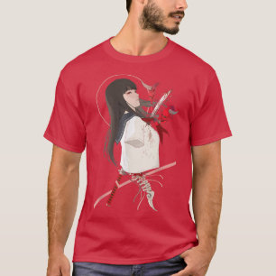 Cyborg Girl Aesthetische Samurai Japanse Otaku Wee T-shirt