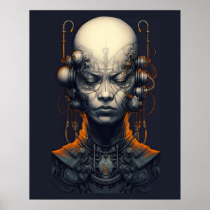 Cyborg Meisje Dreamer Tiener Poster