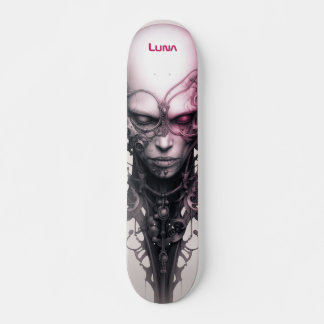 Cyborg Meisje Fantastische kunstzinnige Skateboard