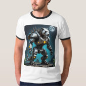 Cyborg Panda Mech Guerrier Mode de bataille Tshirt (Devant)