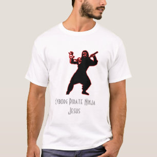Cyborg Pirate Ninja Jesus T-shirt