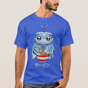 Cyborg Robot Ramen Noodles Cyber esthetics T-shirt