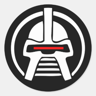 Cyborg Ronde Sticker