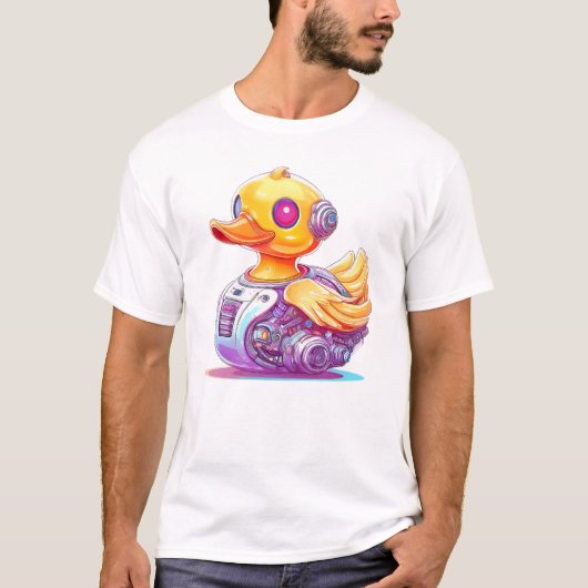 Cyborg Rubber Duck T-shirt (Voorkant)