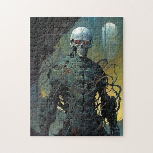Cyborg Skeleton Futuristic Science Fiction Legpuzzel (Verticaal)