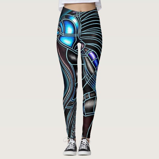 Cyborg Skeleton Leggings (Voorkant)