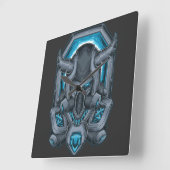 Cyborg Square Wall Clock Vierkante Klok (Hoek)
