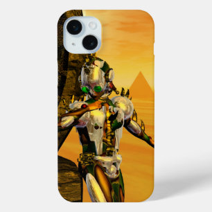 CYBORG TITAN, DESERT HYPERION Science Fiction Scif iPhone 15 Mini Hoesje