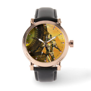 CYBORG TITAN, DESERT HYPERION Science Fiction Scif Horloge