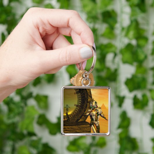 CYBORG TITAN IN DESERT OF HYPERION Science Fiction Sleutelhanger (Hand)