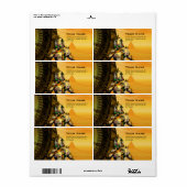 CYBORG TITAN IN HYPERION DESERT Sci-Fi Etiket (Full Sheet)