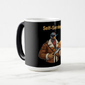 Cyborg Turkey's Thanksgiving Revenge Magische Mok (Voorkant links)