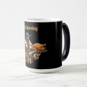 Cyborg Turkey's Thanksgiving Revenge Magische Mok (Voorkant rechts)