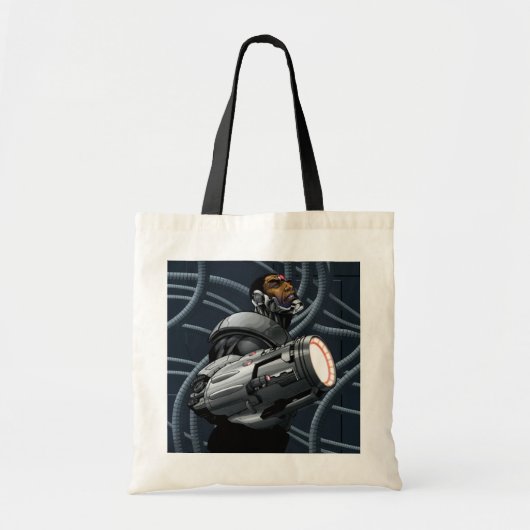 Cyborg & Weapon Bust Tote Bag (Voorkant)