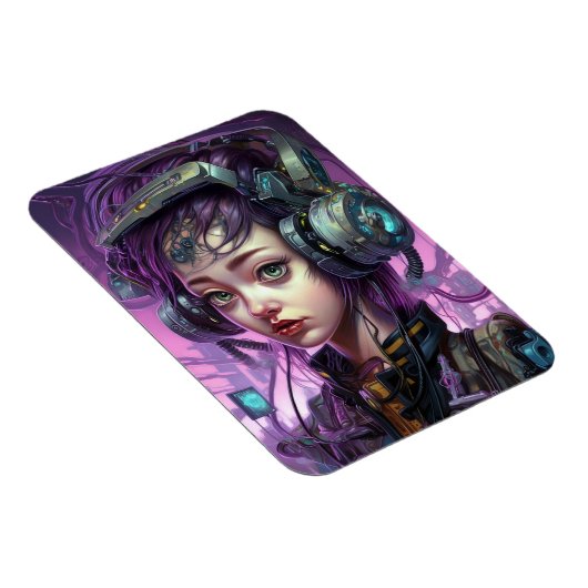 Cyborg Woman Science Magneet (Rechterzijde)
