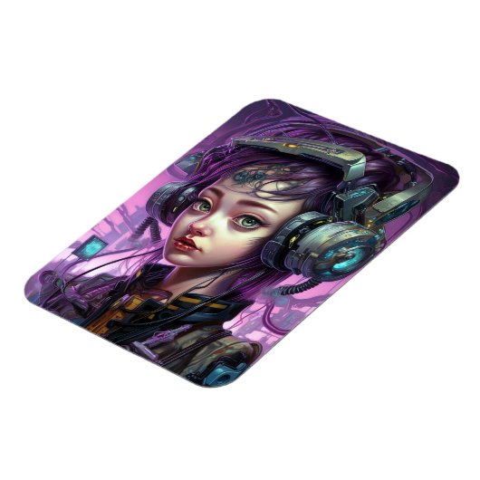 Cyborg Woman Science Magneet (Linkerzijde)