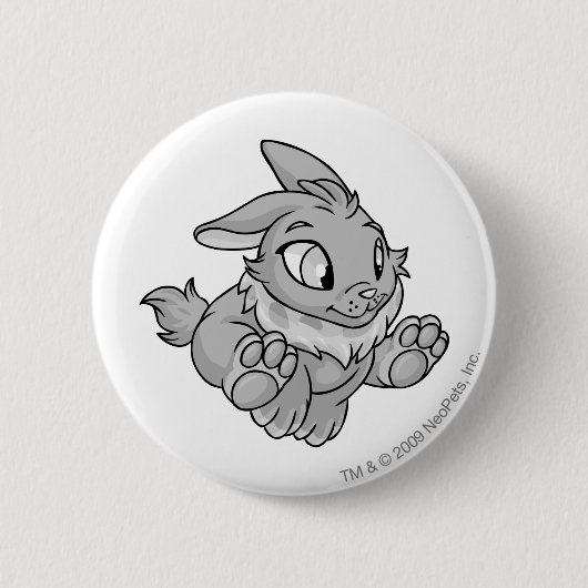 Cybunny Silver Ronde Button 5,7 Cm (Voorkant)