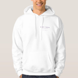 CYC Paars Logo - Witte Hoodie Pullover