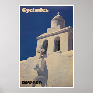 Cycladen Eilanden Kunst Griekse Reisposter Grieken Poster