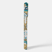 cyclamen blue art nouveau bloem behang Case-Mate iPhone case (Achterkant / Rechts)