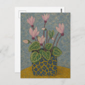 Cyclamen Briefkaart (Voorkant / Achterkant)