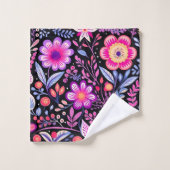 Cyclamen Fleurs de ressort Motif (Gant de toilette)