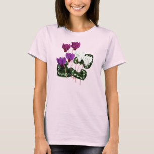 Cyclamen Flower 1800s T-shirt botanique Vintage