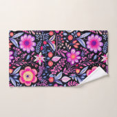 Cyclamen lente bloemen patroon bad handdoek (Handdoek)