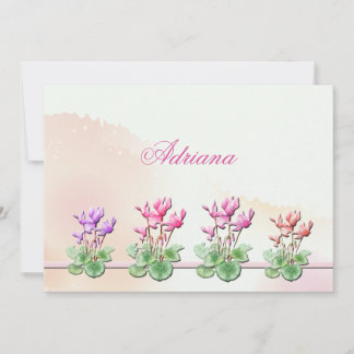 Cyclamen Planten Notecard Notitiekaartje