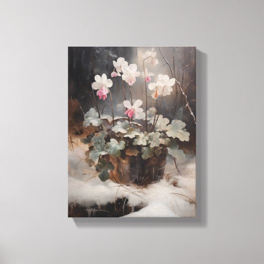  Cyclamen Stretched Canvas Muurkunst (Voorkant)