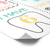 Cycle Hearts Spring Birthday chalkboard Poster (Hoek)