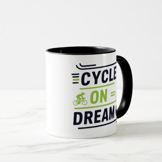 Cycle On dream sur tasse (Devant droit)