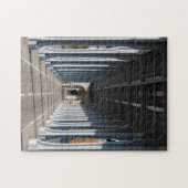 Cycle Path on the pont Bir-Hakeim - Parijs, Frankr Legpuzzel (Horizontaal)